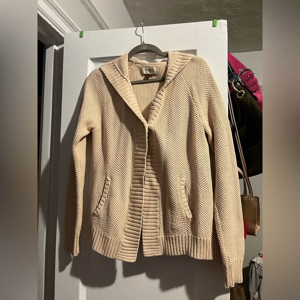 Sonoma Cream Hooded Cardigan